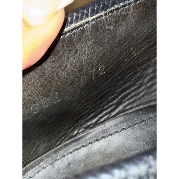 AUTH PRADA SAFFIANO BUSINESS SHOES 2DE072 BLACK LEATHER SIZE 9 1/2 - Picture 10 of 12